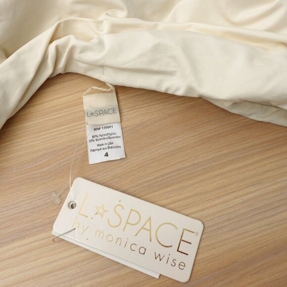 White One Piece Swimsuit 4‎ Black Off Shoulder Colorblock Lace Up Hipster Anja - Picture 9 of 11